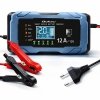 Qoltec Ładowarka 12V 12A | Prostownik z funkcją naprawy | AGM GEL       LiFePO4 | 9-stopniowe ładowanie